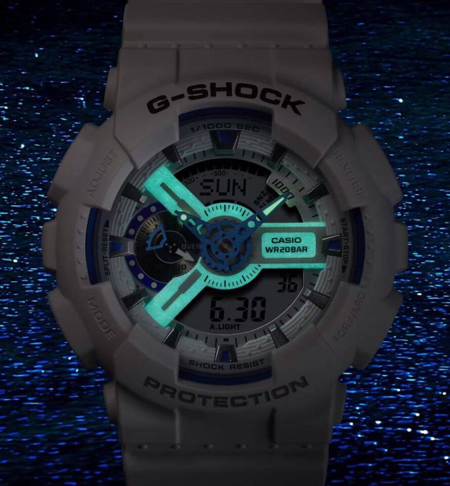 CASIO GA-110HDS-7ADR Analog & Dijital ERKEK KOL SAATİ