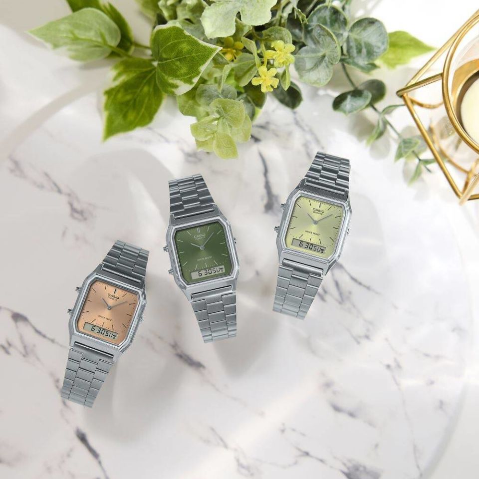 CASIO AQ-230A-9AMQYDF Analog & Dijital UNİSEX KOL SAATİ