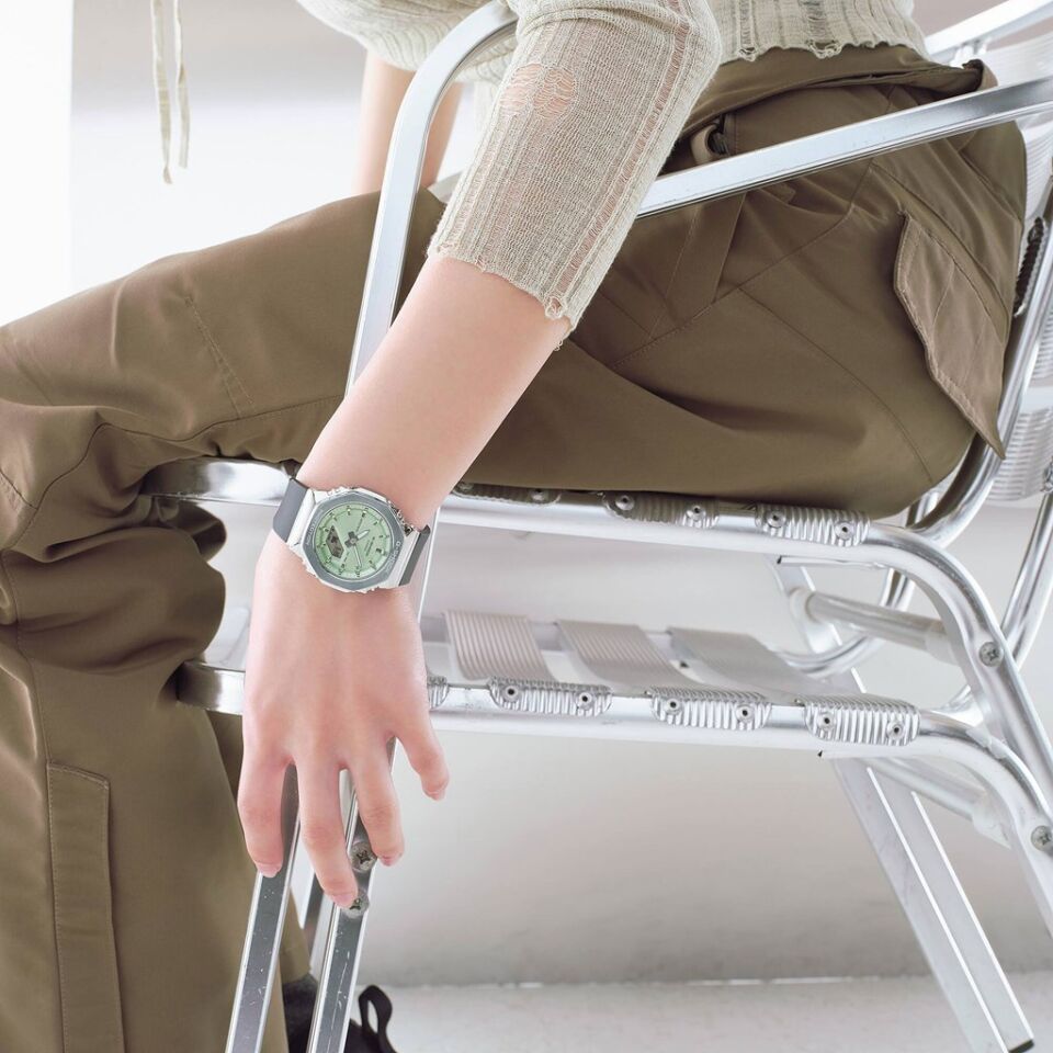 CASIO GM-S2110-3ADR Analog & Dijital KADIN / KIZ KOL SAATİ