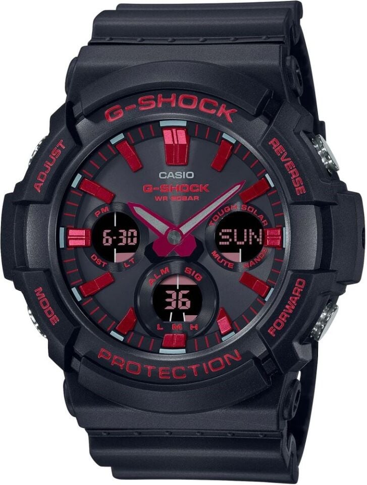 CASIO GAS-100BNR-1ADR Analog & Dijital ERKEK KOL SAATİ
