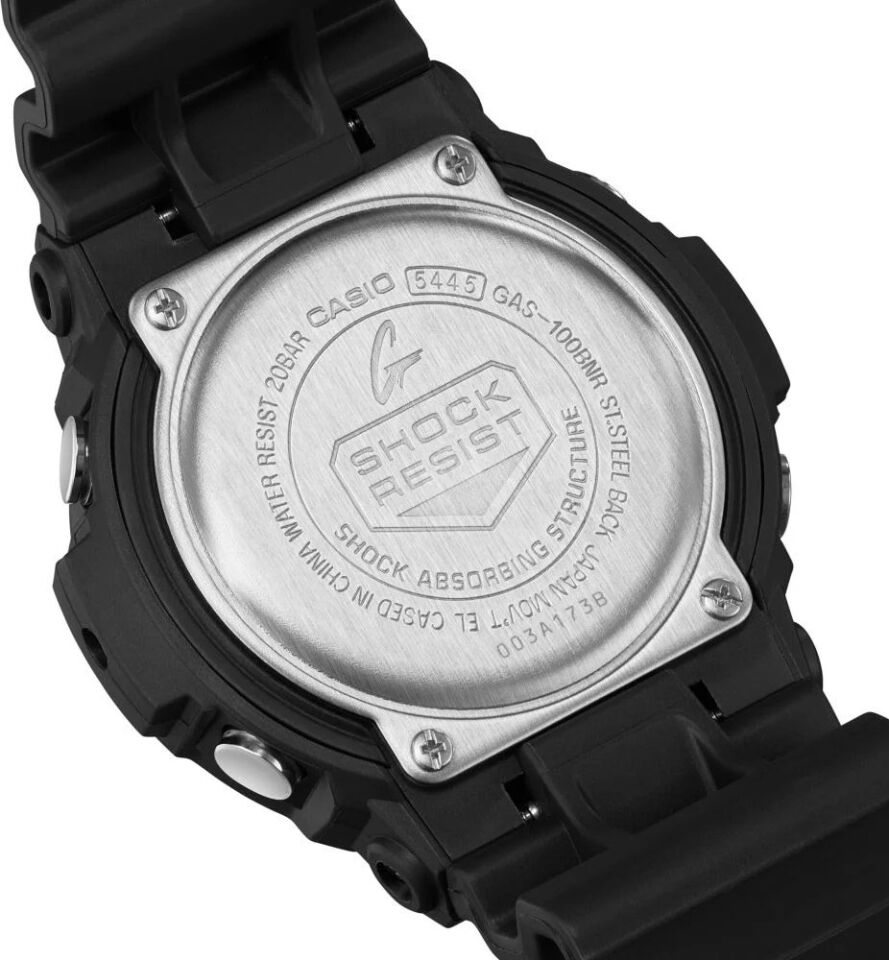 CASIO GAS-100BNR-1ADR Analog & Dijital ERKEK KOL SAATİ