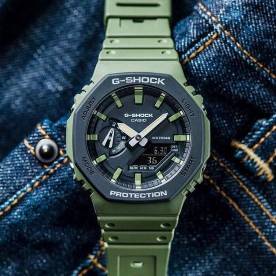 CASIO GA-2110SU-3ADR Analog & Dijital ERKEK KOL SAATİ